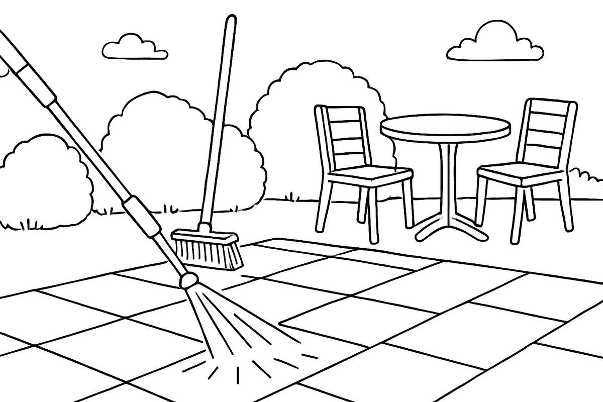 How to Clean a Patio (With or Without a Pressure Washer)