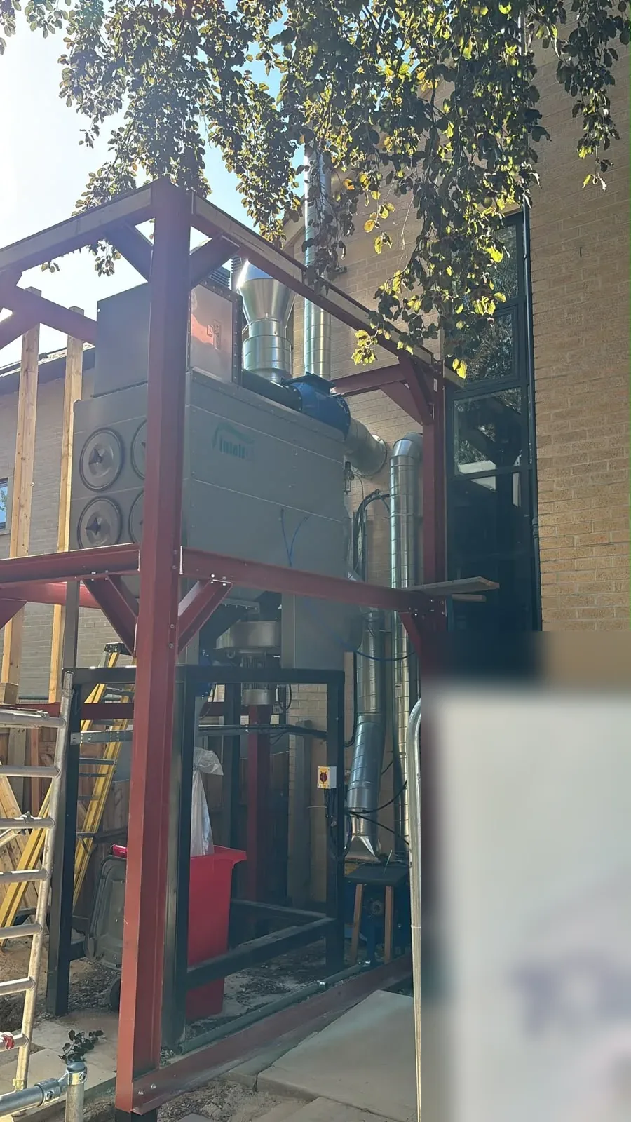 Structural steel frame and plant installation in Cambridge by 1st Builders (31)
