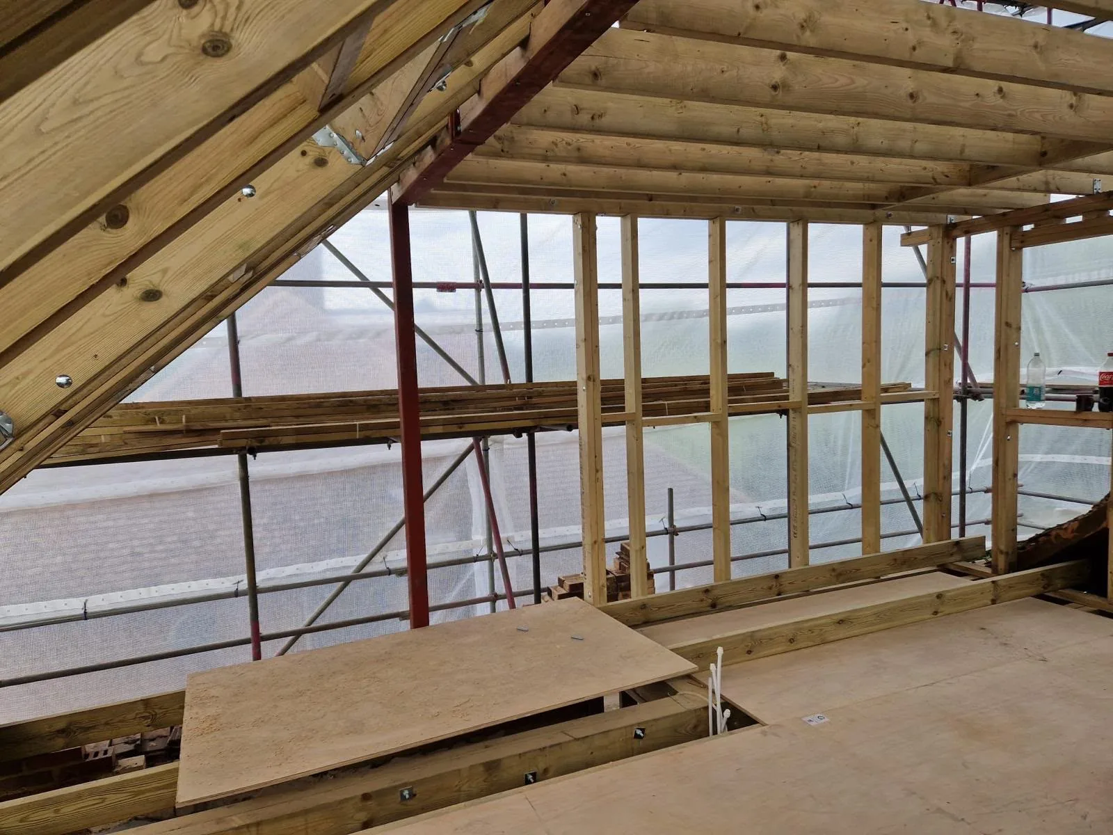 Loft conversion in progress in Cambridge by 1st Builders (2)